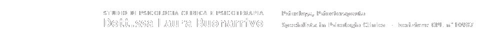 Dott.ssa Laura Buonarrivo – Consulenza Psicologica e Psicoterapia